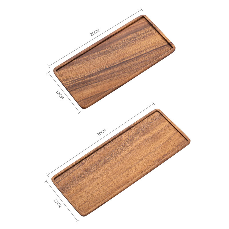 Zuid Amerikaanse Walnoot Rechthoek Houten Thee Dienblad Tafel Plaat Snacks Voedsel Opslag Schotel Voor Hotel Thuis Dienblad