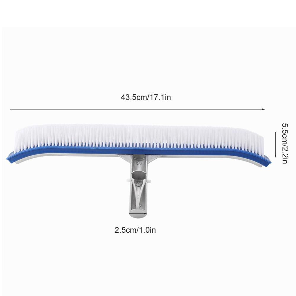 18 inch Swimming Pool Cleaning Tool Portable Tub Algae Cleaner Plastic Brush Frame Net Skimmer Cleaner Swimming Pool: A