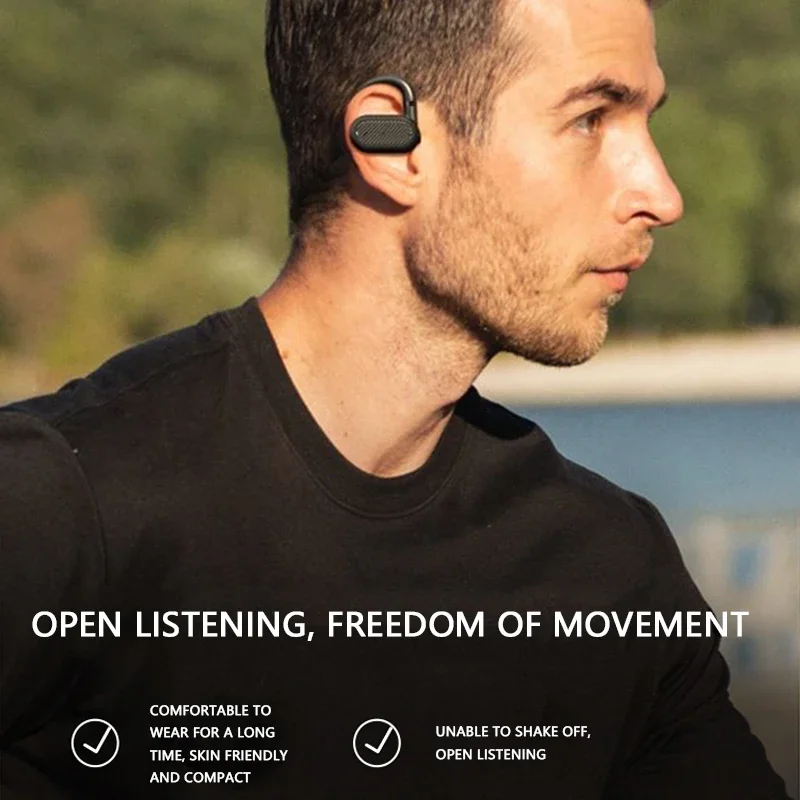 Xiaomi equipo de sonido conducción ósea auriculares Bluetooth Mijia auriculares inalámbricos gancho para la oreja auriculares deportivos impermeables con micrófono