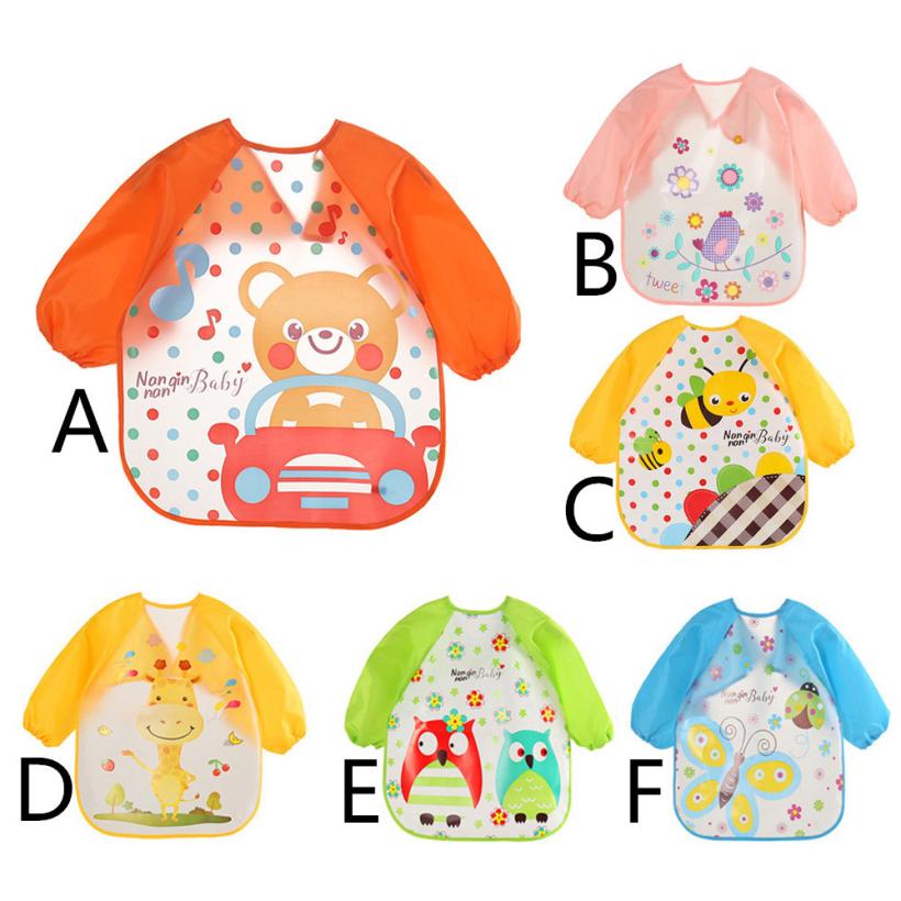 Bavoirs et bavettes de bébé | Vêtements à bavette, EVA, imperméables, à manches longues, dessins pour enfants, accessoires d'alimentation, bavoirs de bébé pour bébés 18Jul8