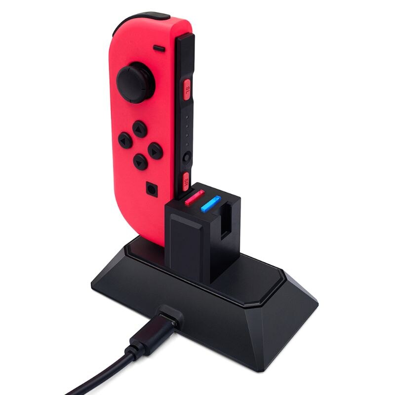 Dual Slot Charging Dock Station Charger with USB Cable for Switch JoyCon Handle