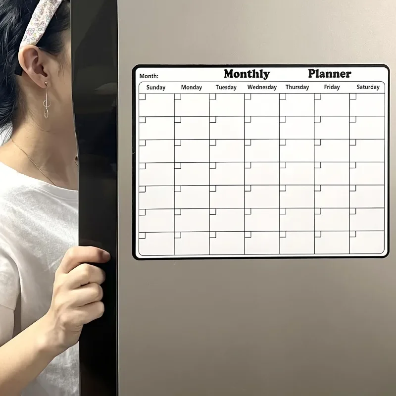 28 x 21cm kjøleskapskalender magnetisk tørrvisk kalender whiteboardkalender til kjøleskapsplanleggere