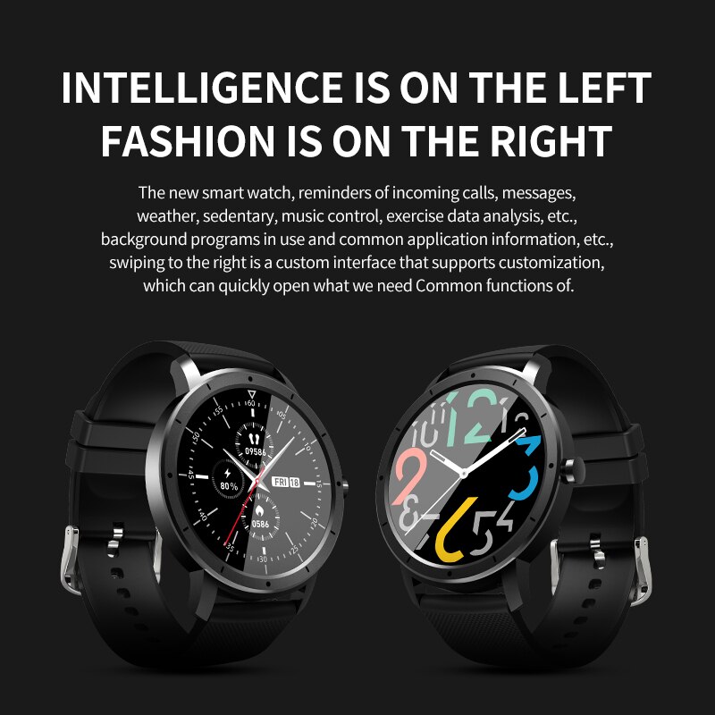 Letike HW21 Smart Horloge Android Ios Fitness Horloge IP68 Waterdichte Bluetooth Sleep Monitor Hartslag Tracker Smartwatch Pk W46