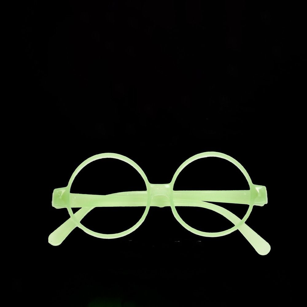 Świecące w ciemności okulary imprezowe, migoczące, świecące okulary, dekoracje na Halloween, okulary fluorescencyjne.: Różowy