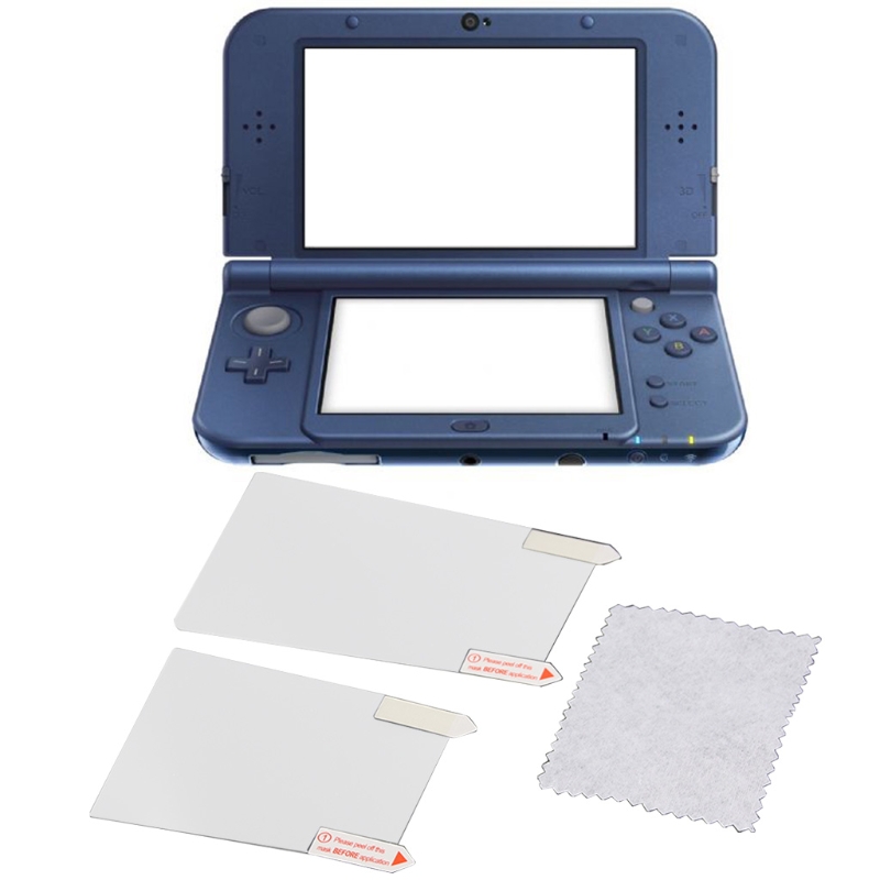 1 einstellen 2 in1 LCD Bildschirm Schutz Film oben Unten Klare Oberfläche Schutz Schutz Haut Abdeckung Kompatibel mit Neue 3DS XL/LL