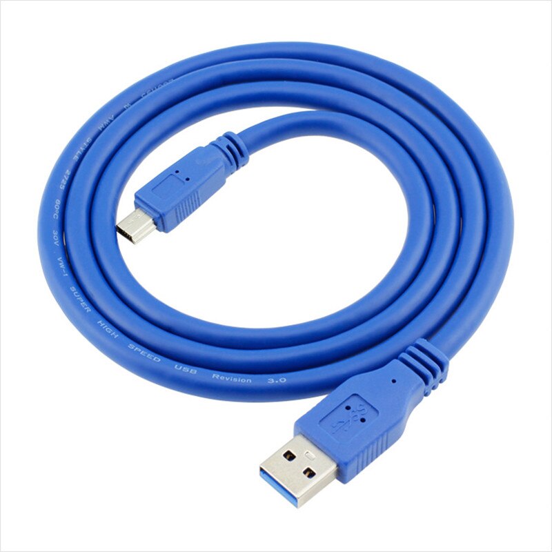 Usb 3.0 A Male Naar Mini 10Pin B Verlengkabel Usb 3.0 A Male Naar Mini Usb Kabel 0.3M/0.6M/1M/1.5M/1.8M/3M/5M 1FT 2FT 5FT 6FT