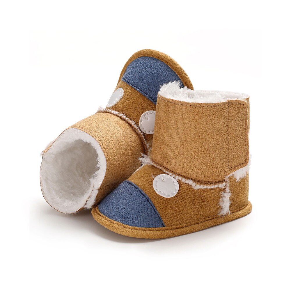 Novo inverno do bebê recém-nascido meninos meninas botas chinelos infantil macio anti deslizamento botas de neve sapatos 0-18m