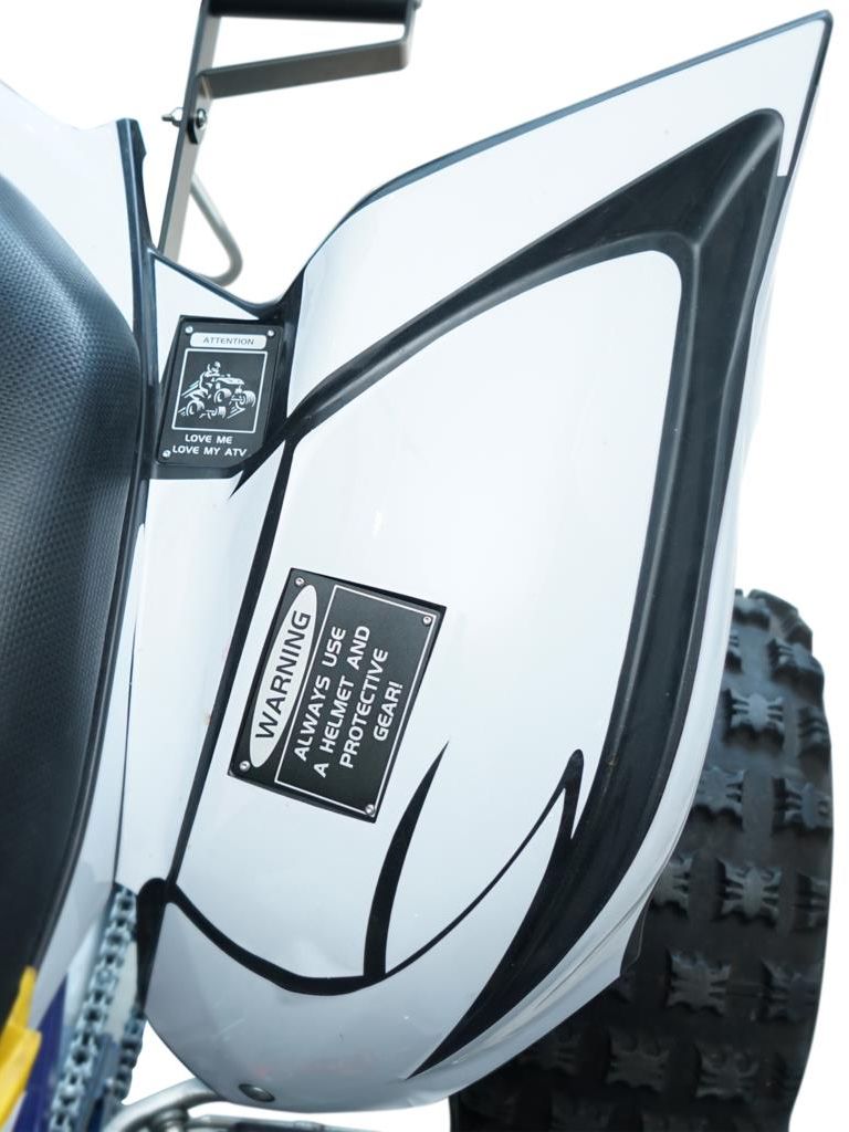 Atv fender advarsel tag plader badges decals klistermærker til yamaha yfz 450r yfz 450 yfz 450r special edition raptor 700 700r