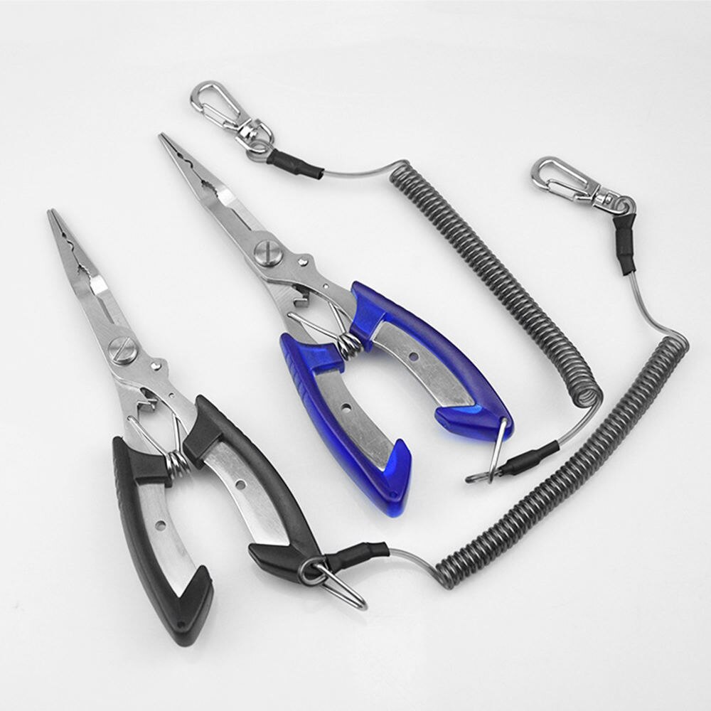 Rvs Vissen Tang Set Vissen Tang Schaar Line Cutter Hook Remover String Tool met Zak