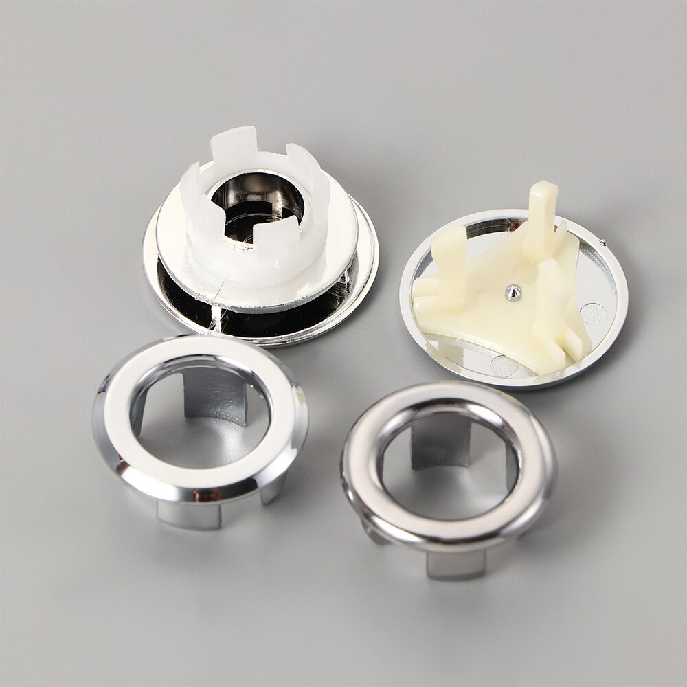 2Pcs Sink Hole Round Overflow Cover Ceramic Pots Basin Covers Kitchen Hotels Bathroom Accessories