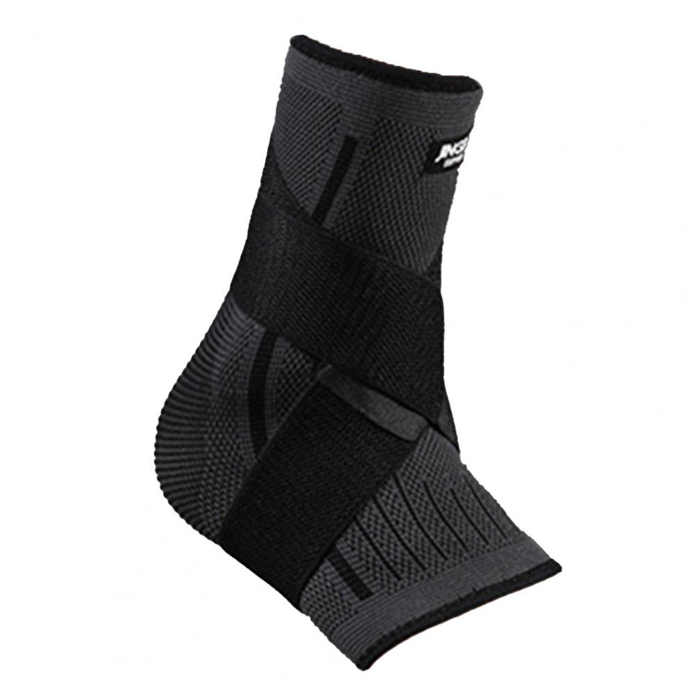 Knöchelbandage, strapazierfähige fersenstütze, rutschfest, formstabil, praktische knöchelmanschette aus Nylon: Schwarz / L