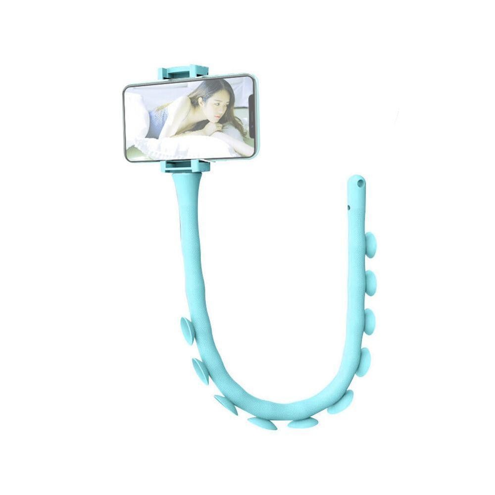 Shellnail søt caterpillar lazy bracket mobiltelefon holder orm fleksibel telefon sugekopp stativ for hjemmevegg stasjonær sykkel