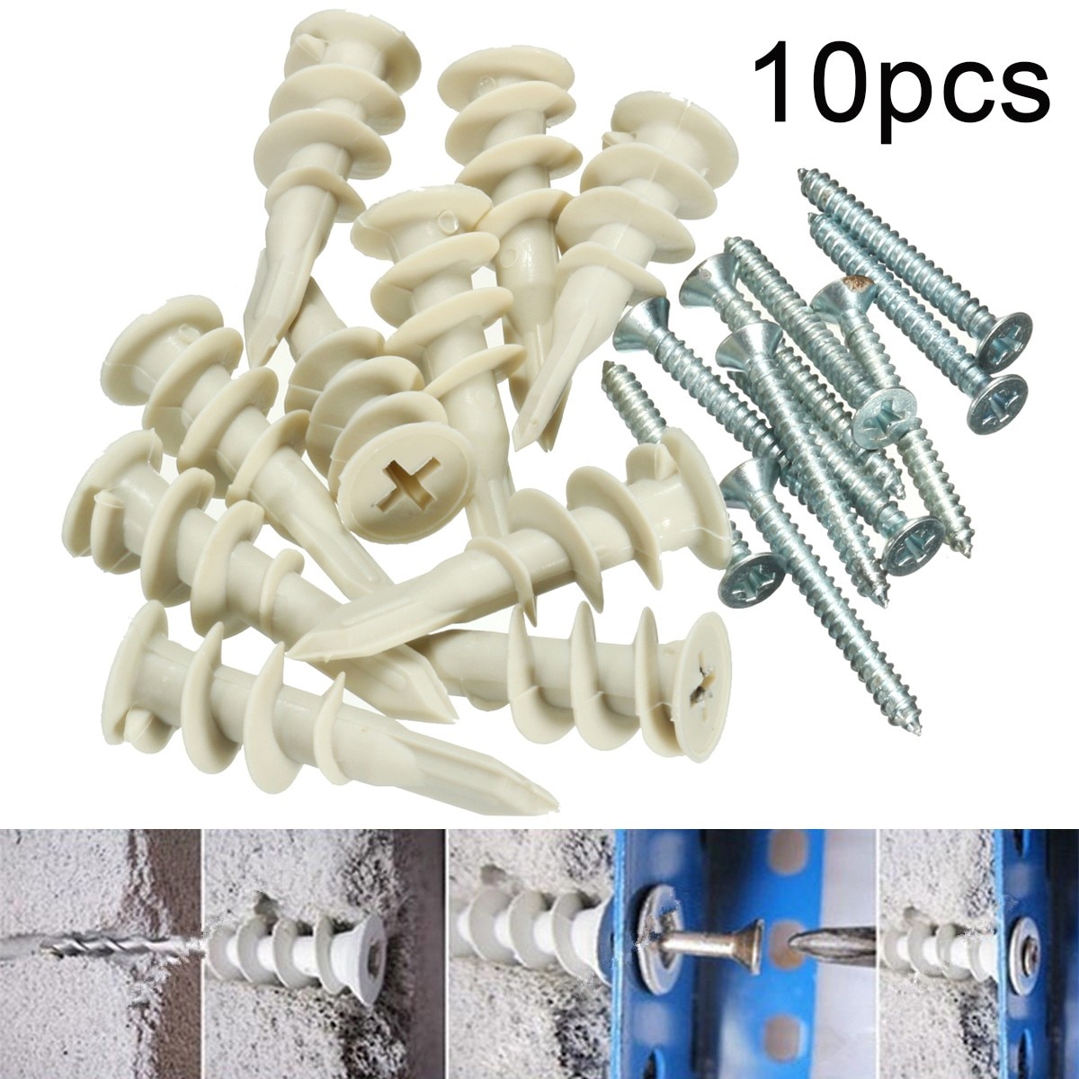 Heavy Plasterboard Cavity Wall Fixings Plugs Speed Anchors With A Screw