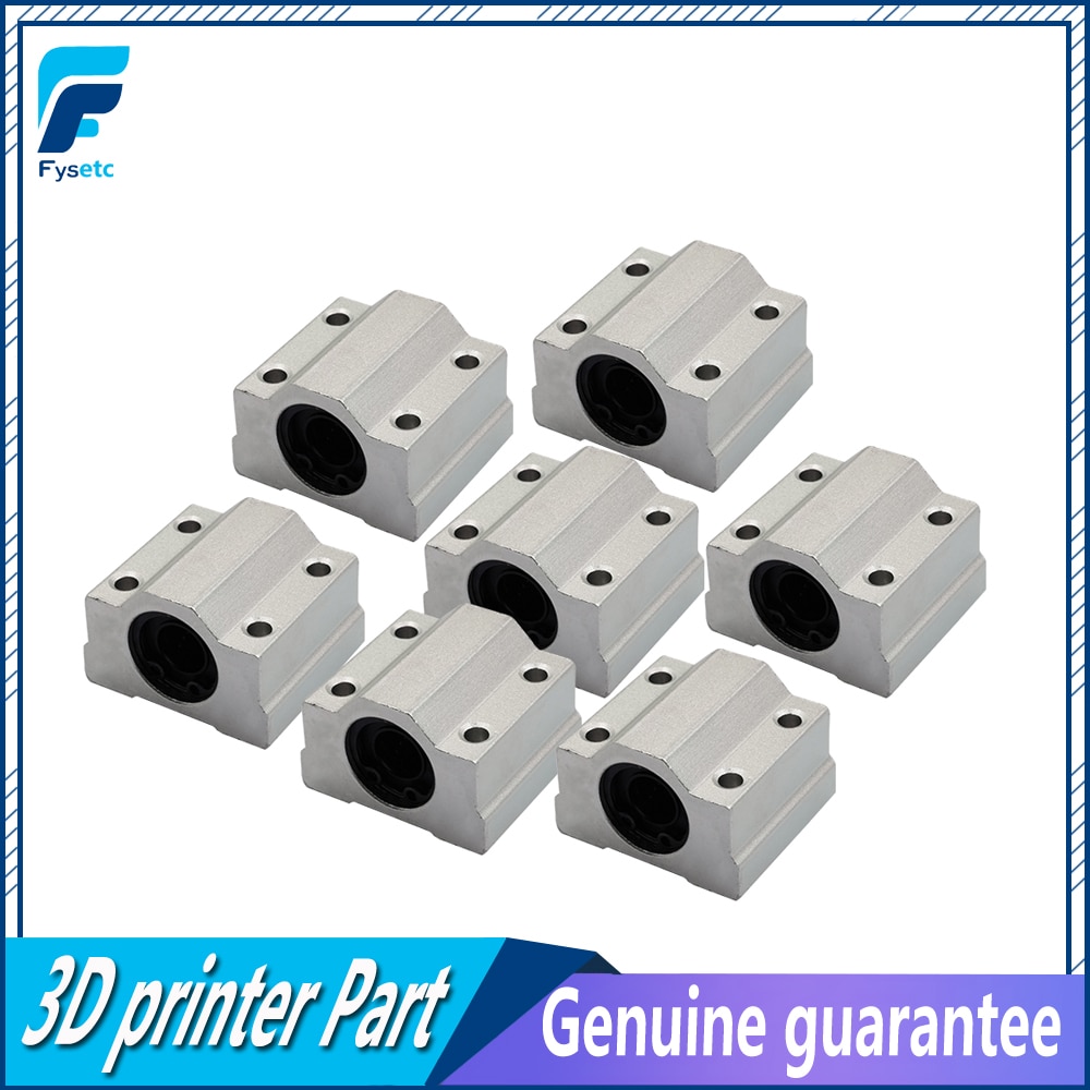 8pcs SC8UU SCS8UU 8mm Linear Motion Ball Bearing Slide Block Bushing Linear Shaft for Prusa i3 DIY 3D Printer CNC Part