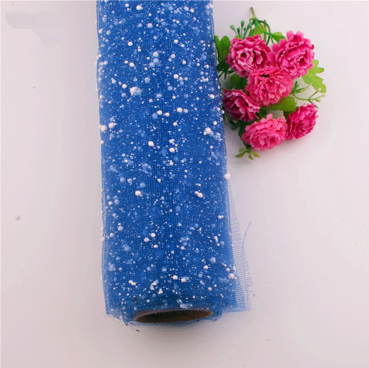 50*50cm sneprikker blomsterindpakning skum mesh blomsterpakning mesh materiale  ,1 y 48562: Elektrisk blå