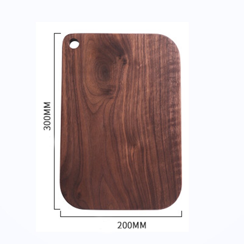 Black Walnut Whole Wood Kitchen Cutting Board Solid Wood Rootstock Lacquerless Fruit Chopping board Kitchen cut kitchen stuff: A-5