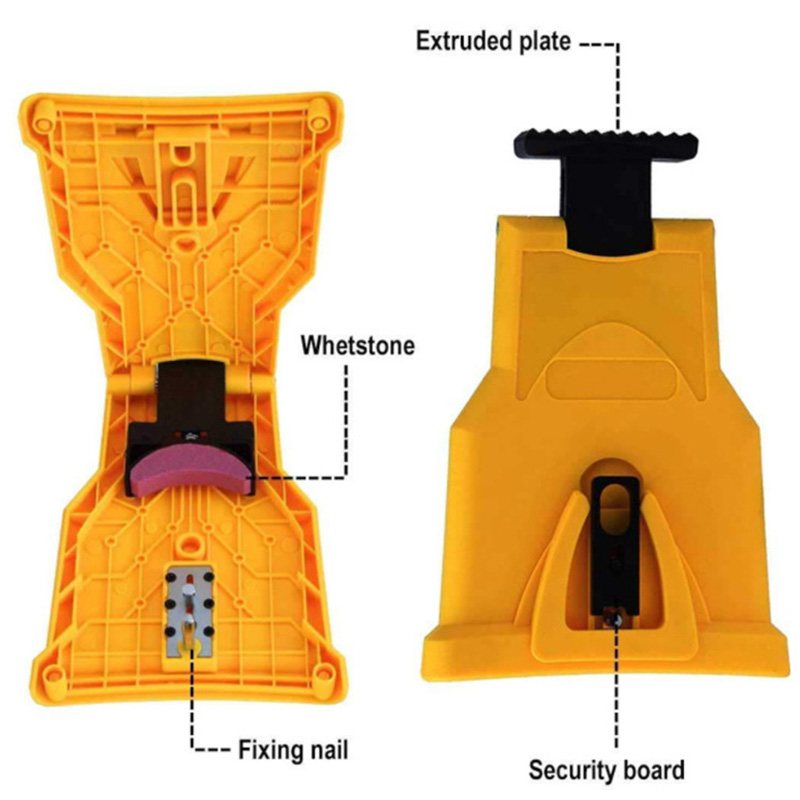 Chainsaw Teeth Sharpener Portable Sharpen Chain Saw Bar-Mount Fast Grinding Sharpening Chainsaw Chain Woodworking Tools