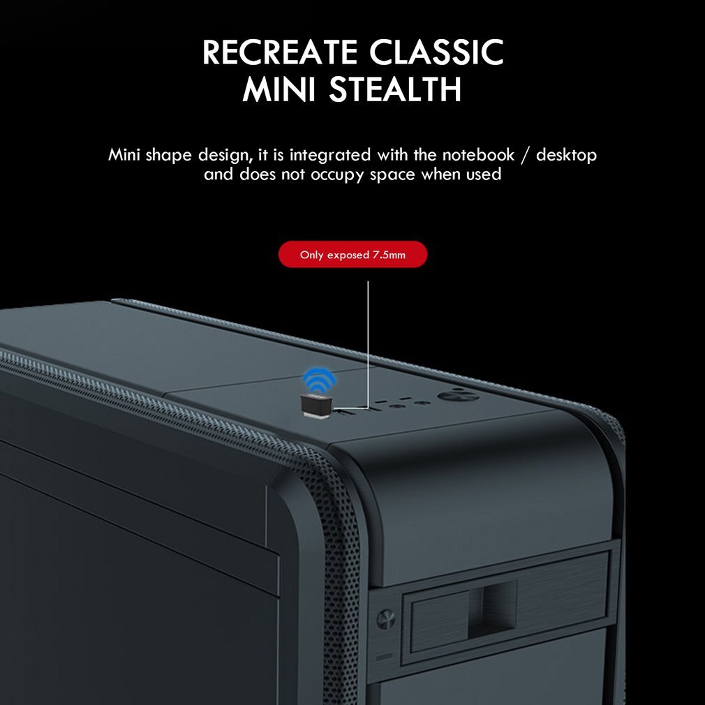 CF-WU811AC Portable WIFI Dual Frequency 650M Desktop ComPUter Wireless Network Card WIFI Extender Adapter