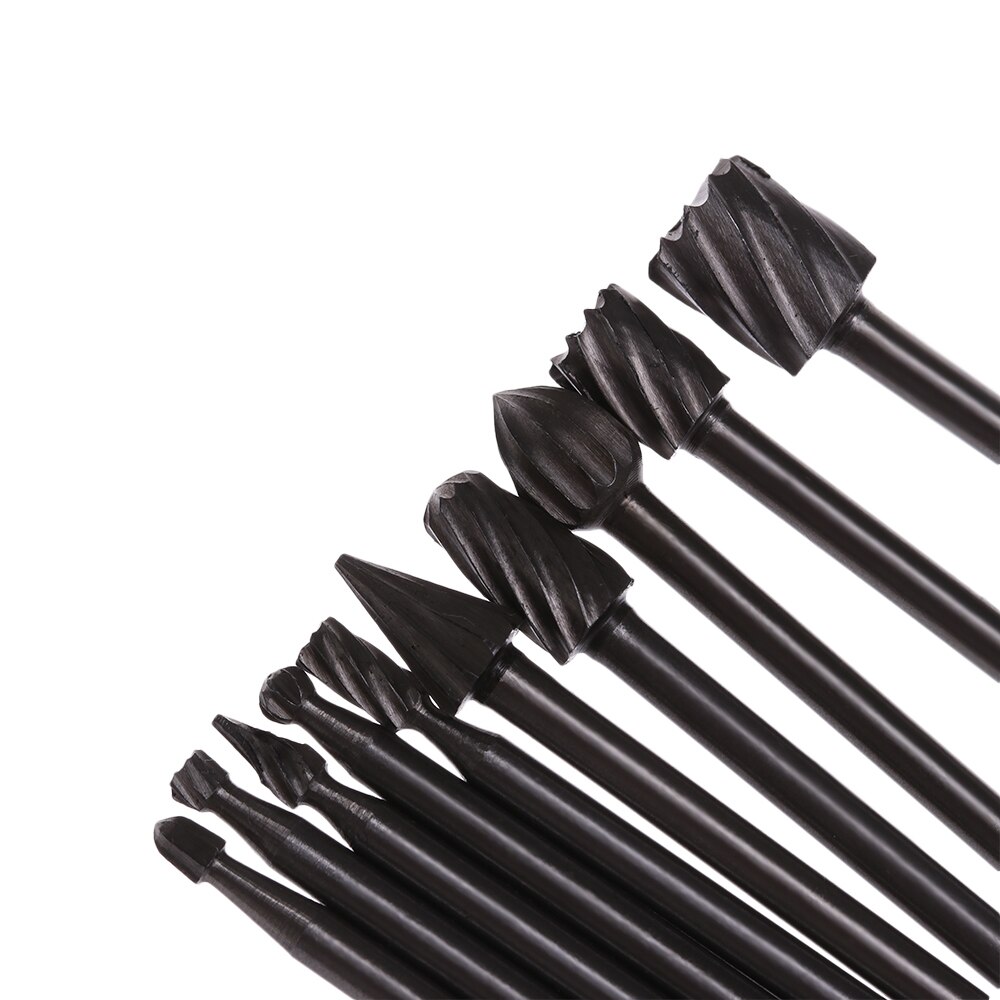 10Pc Mini Hss Frezen Boren Set Carbide Roterende B... – Vicedeal