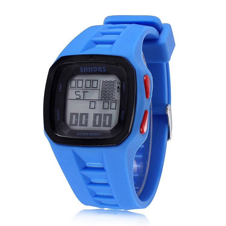 Shhors Horloges Mannen Led Digitale Elektronische Horloges Mannen Sport Horloges Waterdicht Rubber Horloges Reloj Hombre montre homme relogio: 1662215blue