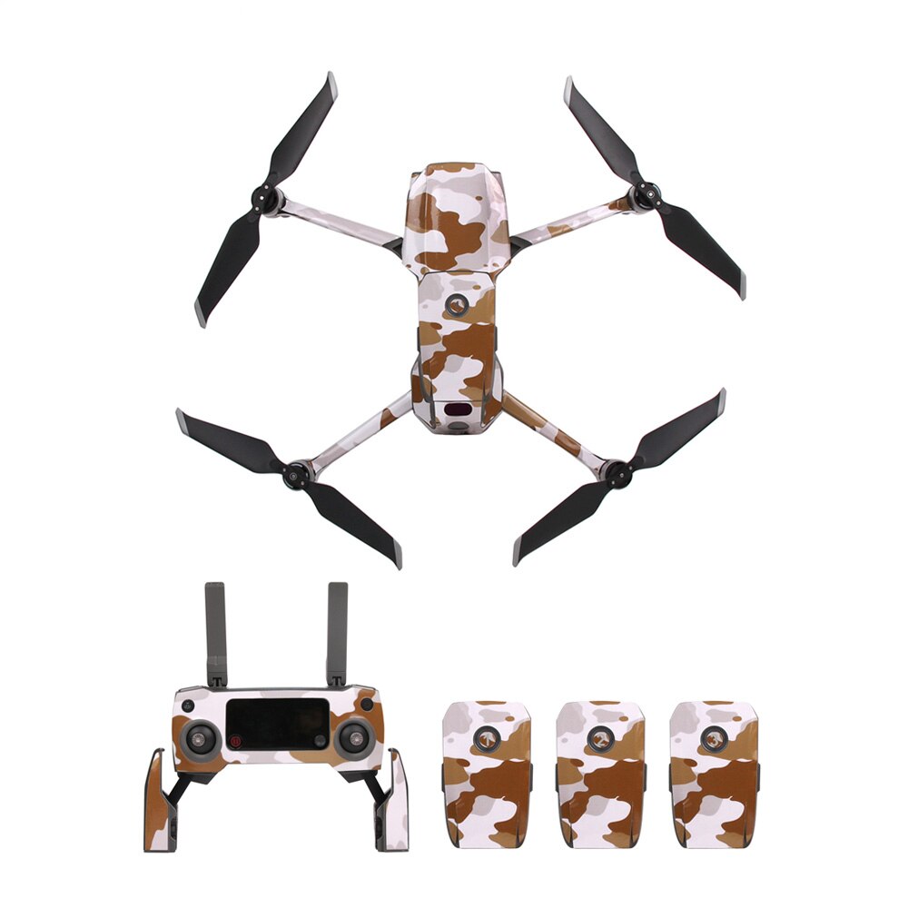 PVC Stickers Remote Controller Battery Wrap Decorative Stickers Camouflage Skin for DJI MAVIC 2 PRO ZOOM Cool Arms Decals: Light Green