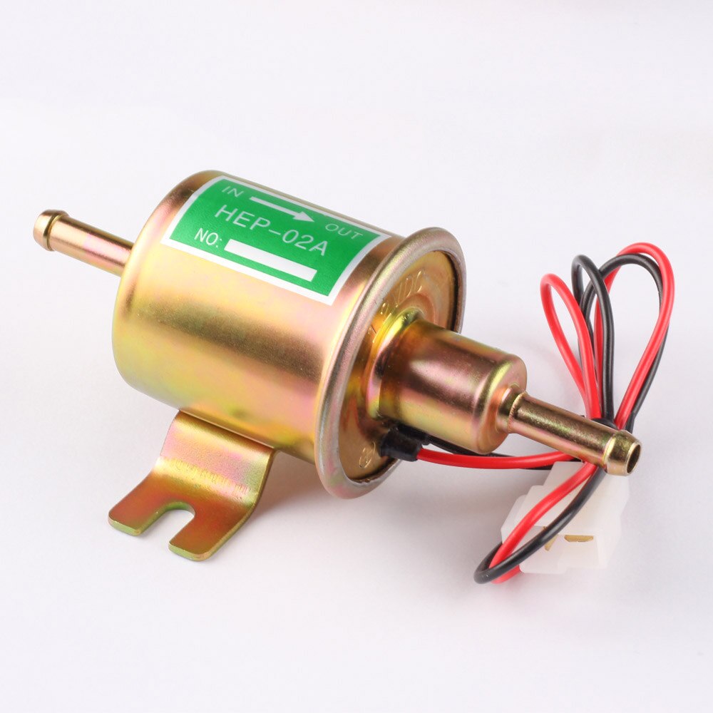 12v hep -02a kolv typ gas dieselbränsle inline elektrisk lågtrycksbränslepump: Gyllene 24v
