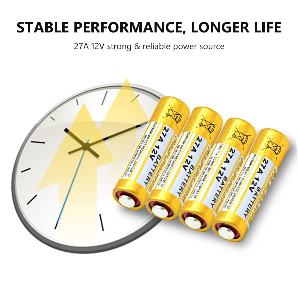 Replacement Batteries 12V Alkaline Battery 27A MN27 E27A L828 E27 VR27 CA22 For Alarm Calculator