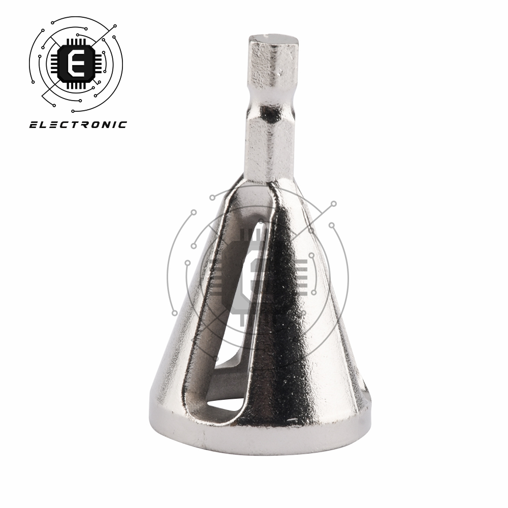 Outil de chanfreinage Hexagonal à trois ou Six fentes, outil de meulage et de coupe, perceuse électrique, noir/or/argent en option: Silver three-slot
