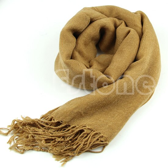 Bløde kvinder uldblanding lange tørklæder kvaster varme tørklæder ren farve kashmir tørklæde vinter varm blød wrap sjal 8 farver