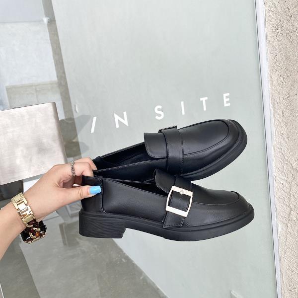 Zapatos planos de estilo británico para mujer, calzado informal con tacones Oxford, para Otoño y otoño: 36