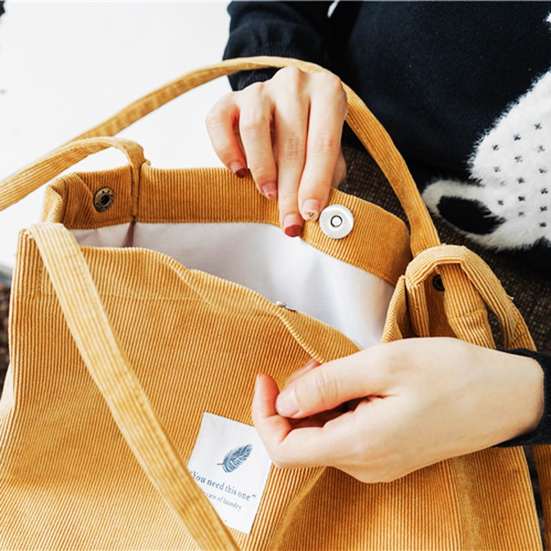 PUBGS, bolso de mujer, bolso de hombro informal, bolso de mano de loneta, alta capacidad, plegable, reutilizable, bolso de compras de pana para niña