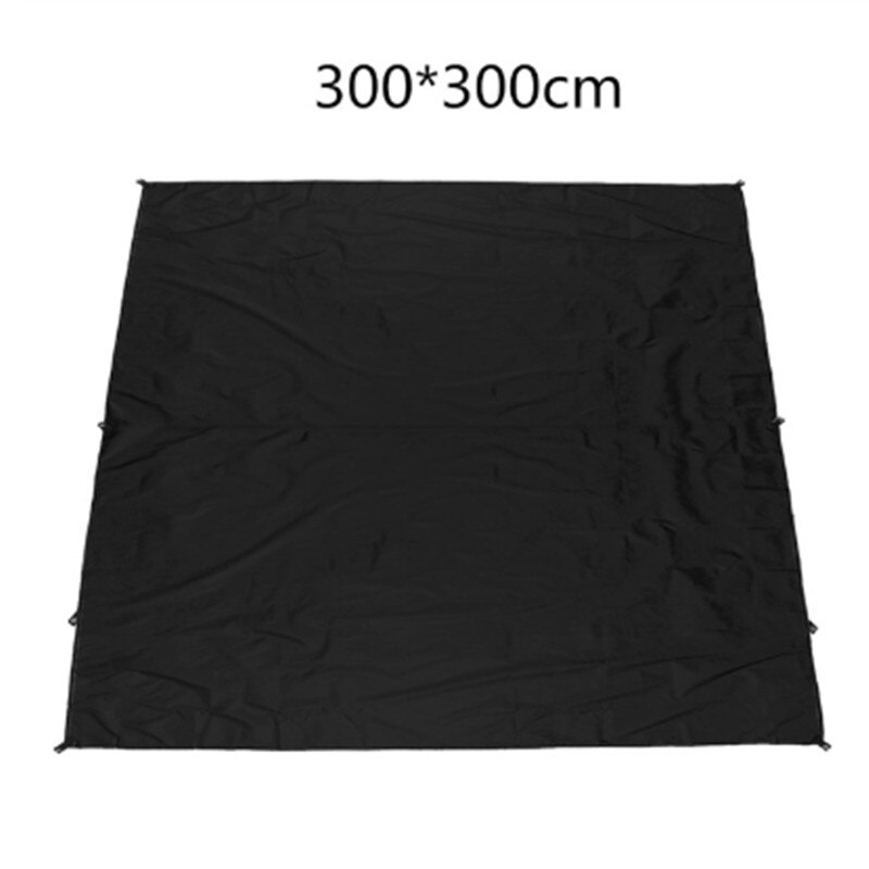 Hamaca impermeable de nailon 210T, lona para lluvia, hamaca, dosel, refugio solar para acampar, equipo esencial para senderismo: Negro