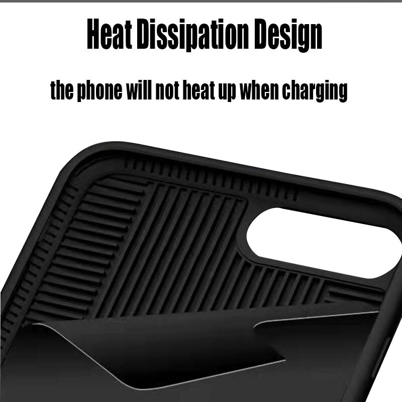 Qi Wireless Charging Receiver Case for iPhone 6 /6S/6S Plus/6 Plus /7/7Plus, Wireless Charger Receiver TPU Phone Cover Black