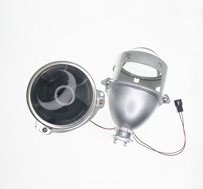 DS Universal 3 pulgadas WST, proyector de Faro, lente H4 H7, enchufe para bricolaje, lámpara de reequipamiento para motocicleta, Bombilla HID de luz alta y baja