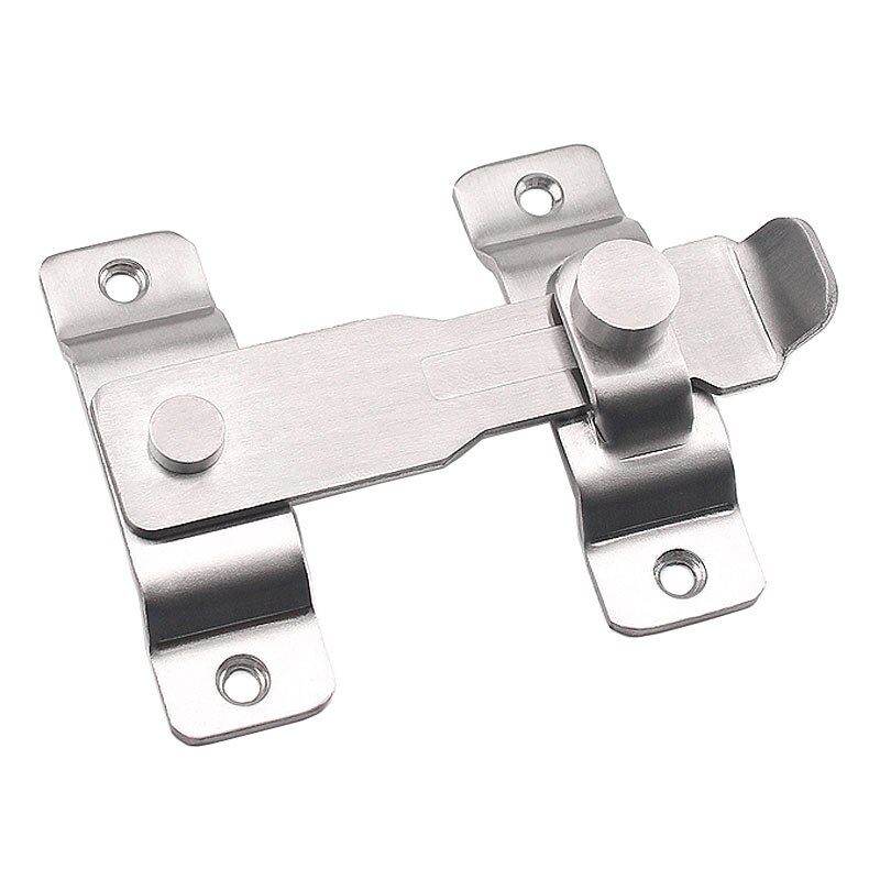 Perno de puerta de madera antirrobo de acero inoxidable, hebilla de bloqueo de cadena de seguridad, Pestillos de gabinete de muebles de ventana de hogar de Hotel, ferretería con broche