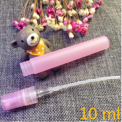 50 st 3 5 8 10 ml plastspray parfym miniflaskor liten spruta prov tom behållare dispensering: 10 ml rosa 50 st
