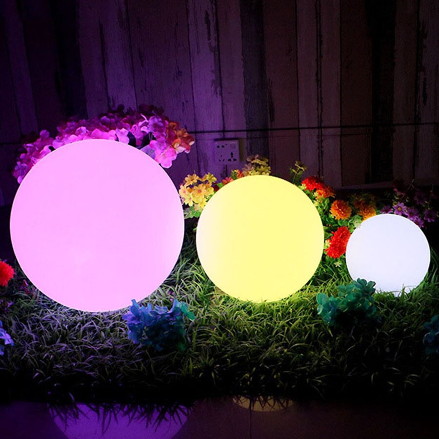 High Solar Power LED Ball Lamp Color Changing/Steady RGB Light Rechargeable Pool Garden Decor Night Lights Ball LG66