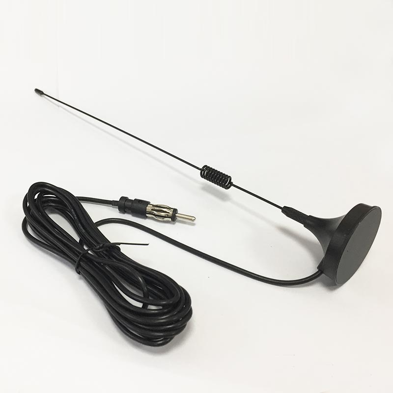 1 Stuk Universele Auto Am/Fm Antenne Met Magnetische Voet En 3M Verlengkabel Voor Auto Cd Radio