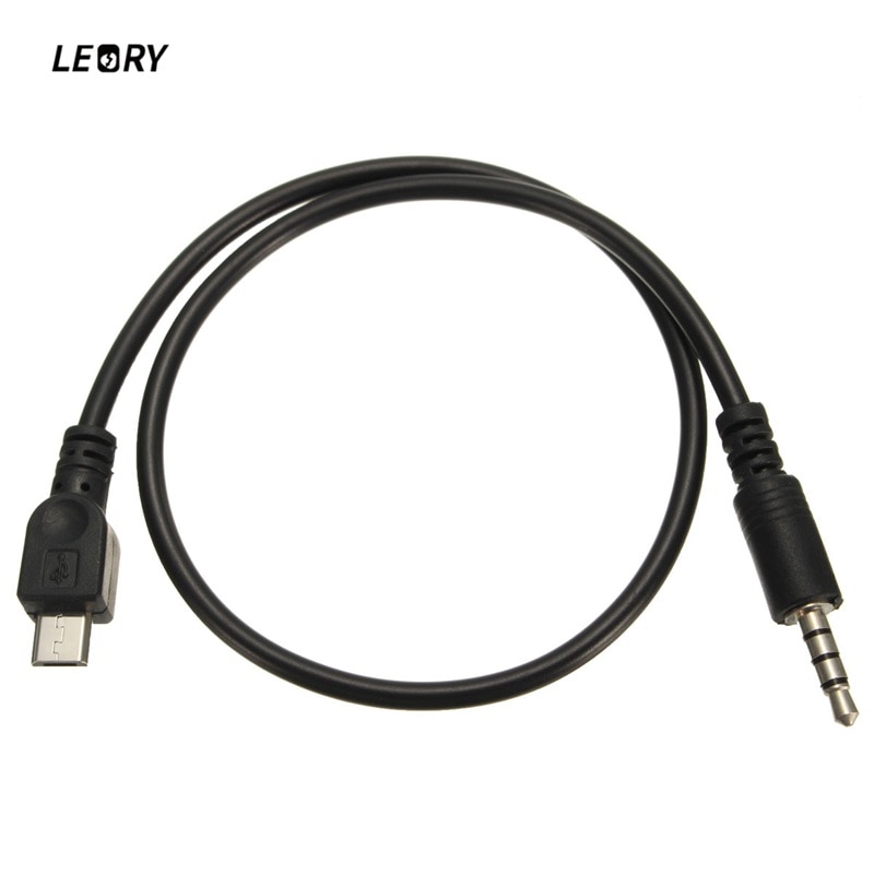 LEORY 40cm Micro USB 2.0 naar 3.5mm AUX Car Lood Jack Audio Kabel Koord Voor Mobiele Telefoon Data kabel Voor Xiaomi Voor Telefoon
