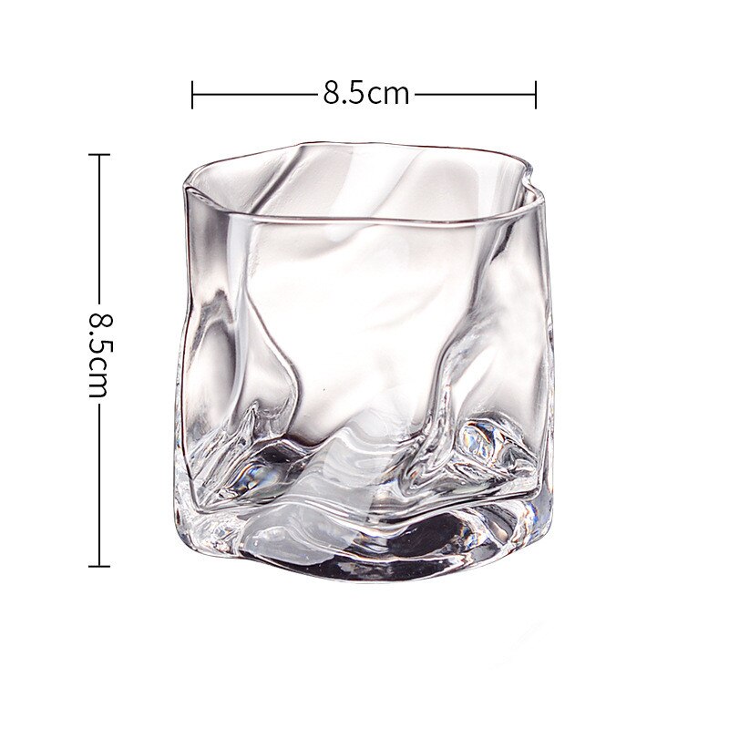 Wavy Shape Wine Glass Latte Coffee Cups Bar Club Whiskey Glasses Home Fruit Juice Drinking Water Cup Party Decor: 1-1PCS