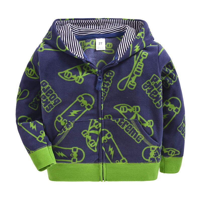 Vår höst babykläder pojkar flickor hoodie polar fleece casual sweatshirt jacka för pojkar barn barn sport hoodies
