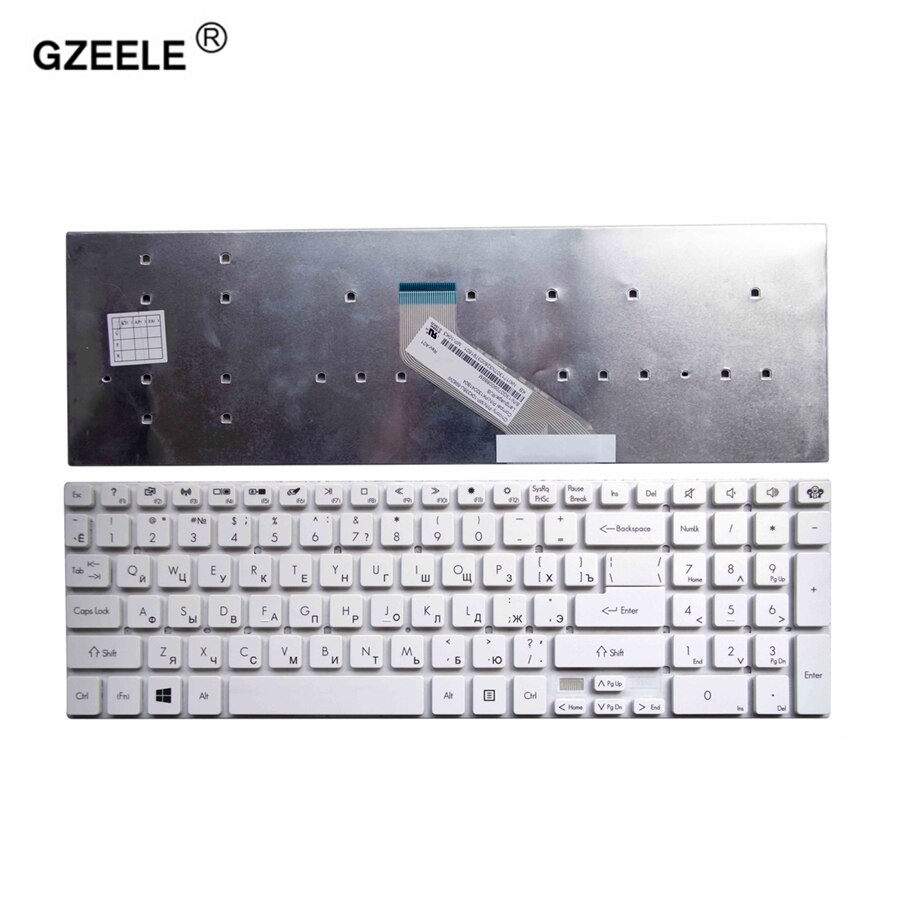 Russian Keyboard for Acer Extensa 2508 2509 2510 2510G Z5WBH EX2508 X2508 EX2509 EX2510 2508G 2509G 2510G-365E RU Black White