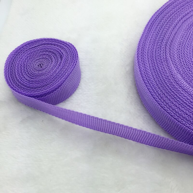 10 Yards/Roll 3/4 &quot;20mm Brede Band Nylon knapzak Strapping Zakken Ambachten: Purple