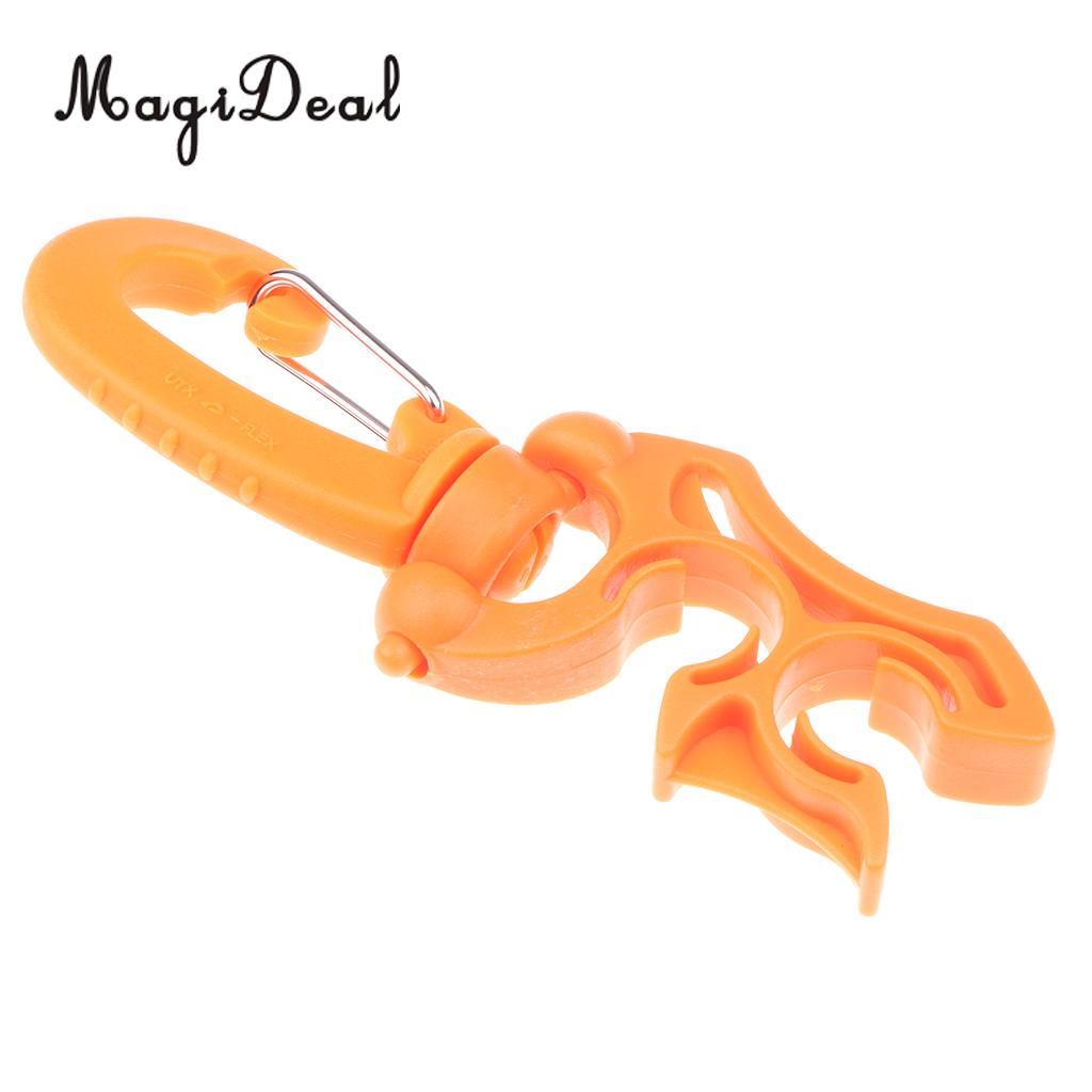 Magideal 2 pçs 3.9 holder x x 1.4 holder holder suporte de mangueira dupla de mergulho com clipe para reguladores de fixação e outros equipamentos de mergulho scuba essentials