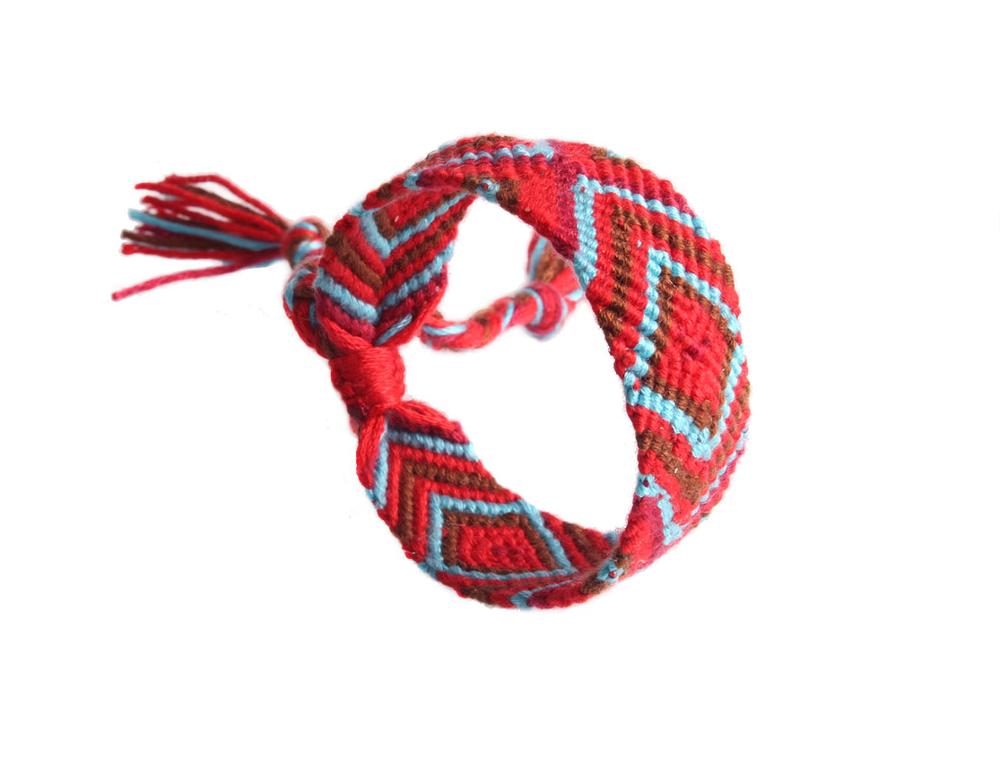 Boho Veelkleurige Boze Oog Geweven Vriendschap Armband Vrouwen Mannen Chevron Cross X Rood Blauw Borduurwerk Floss Zomer Sieraden