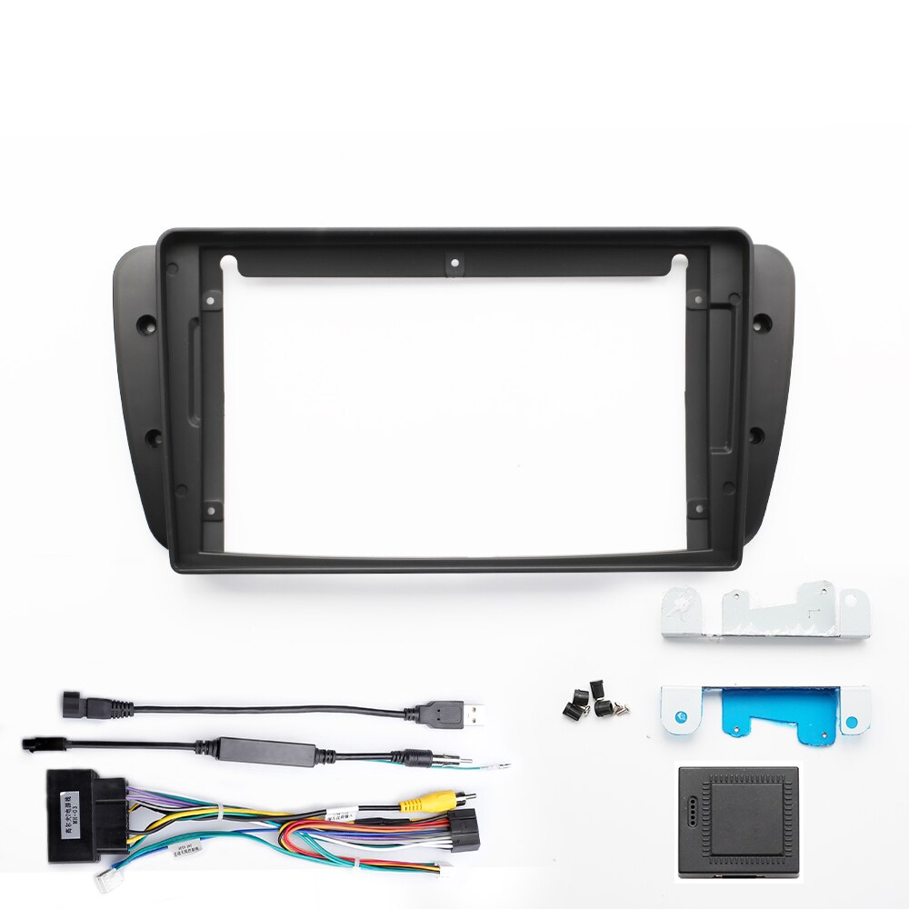 9 tommer bilradio fascias ramme til seat ibiza 6j stereo panel instrumentbræt installation trim gps dvd tilbehør