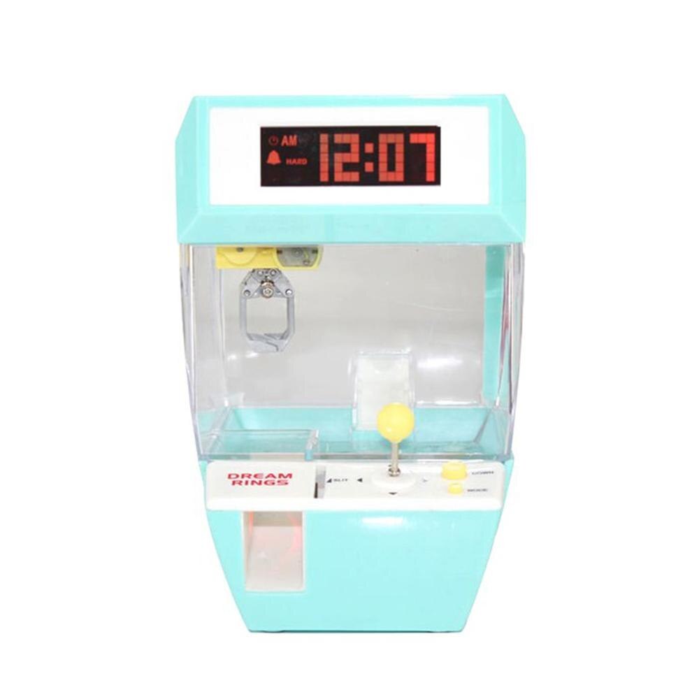 Coin Operated Candy Grabber Doll Balls Catcher Board Game Fun Toys Mini Crane Claw Machine With Alarm Clock For Kids Ball Set: Default Title