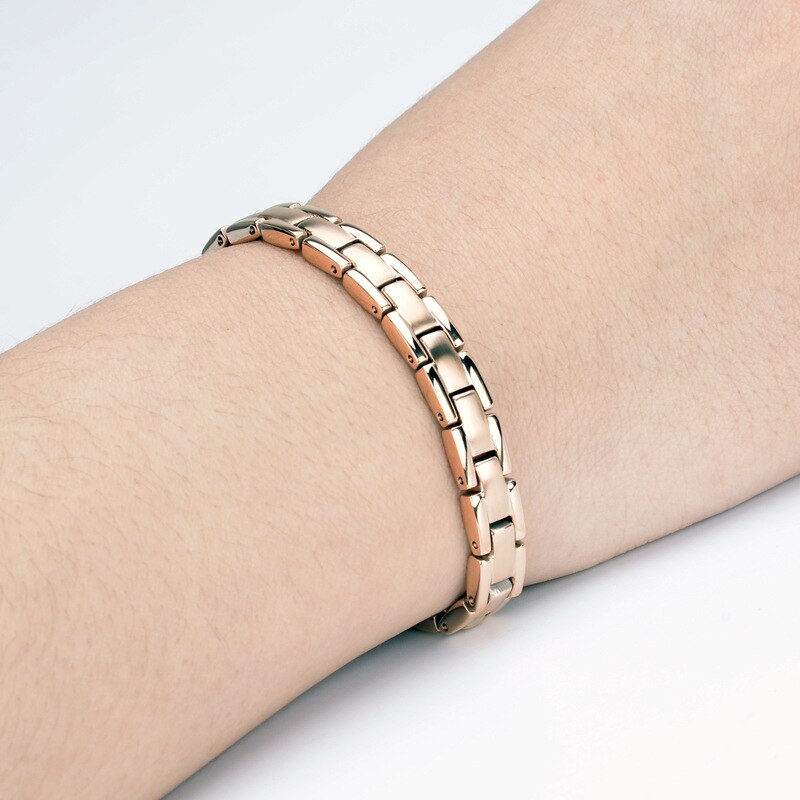 Energieheilungsarmband aus titanstahl, magnettherapie-Armbinde aus Germanium für damen und herren