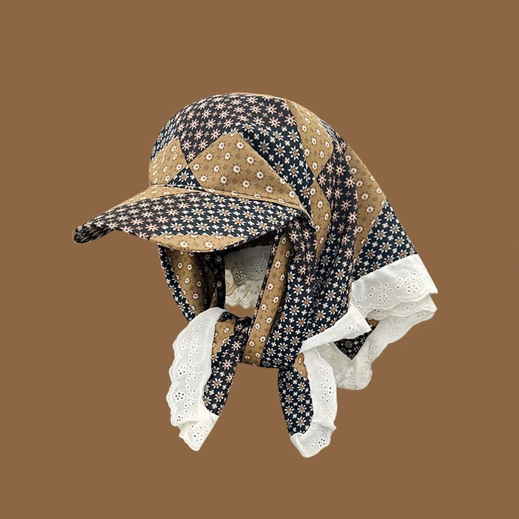 Baseball Cap met grote rand 2025, hoofddoek, zomerzonneschermhoed, Koreaanse versie, vlinderboog, dameszonnehoed