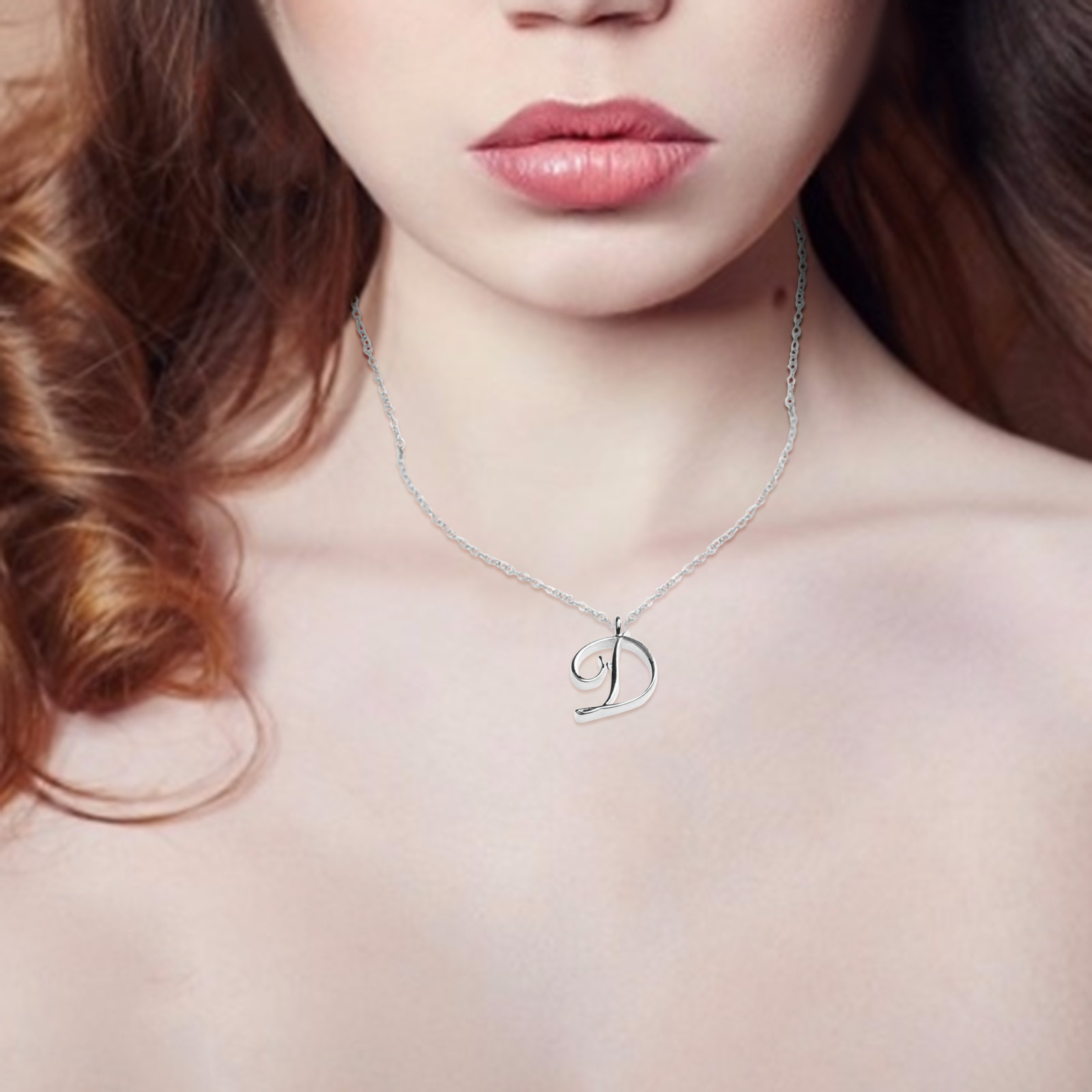 Anheng klassisk halskjede til kvinne 26 bokstaver engelsk kjede bokstav krageben hjem gjør-det-selv kjede choker rustfritt stål dame choker